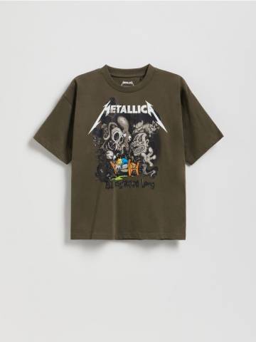 Reserved - Футболка Metallica - зелений - 124FO-87X Reserved - Футболка Metallica - зелений - 124FO-87X