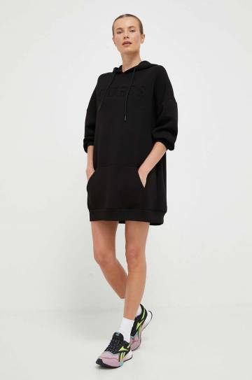 Платье Guess цвет чёрный mini oversize Платье Guess цвет чёрный mini oversize