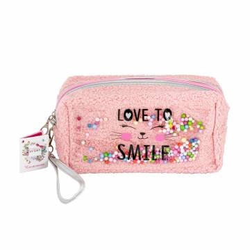 Косметичка Lukky Love To Smile розовая, 11*26*3 см Косметичка Lukky Love To Smile розовая, 11*26*3 см