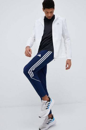 Ветровка adidas Performance Marathon цвет белый переходная Ветровка adidas Performance Marathon цвет белый переходная