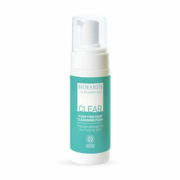 Очищающая пенка для умывания Bioearth Senstive Clear Purifying Face Cleansing Foam, 150 мл Очищающая пенка для умывания Bioearth Senstive Clear Purifying Face Cleansing Foam, 150 мл