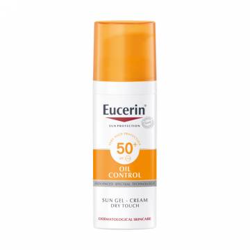 Солнцезащитный гель-крем для лица Eucerin Oil Control с матирующим эффектом SPF50, 50 мл Солнцезащитный гель-крем для лица Eucerin Oil Control с матирующим эффектом SPF50, 50 мл