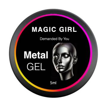 Гель-краска для ногтей Magic Girl Metal Gel, Paint Silver, 5 мл Гель-краска для ногтей Magic Girl Metal Gel, Paint Silver, 5 мл