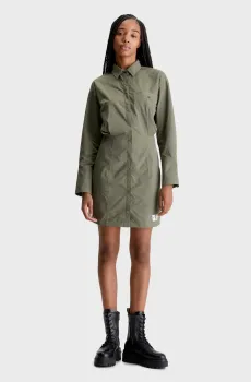 Женское оливковое платье SOFT TOUCH Оливковый XS Calvin Klein Jeans J20J222533