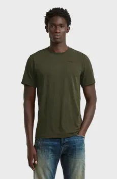 Мужская темно-зеленая футболка Slim Зеленый M G-Star RAW D19070,C723