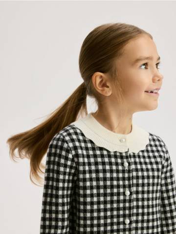 Reserved - Кардиган у велику клітинку - різнобарвний - 271DB-MLC