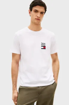 Мужская белая футболка BRAND LOVE TEXT Белый S Tommy Hilfiger MW0MW42367