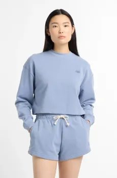 Женский голубой свитшот Coastal Fleece Голубой 35-38 New Balance WT51514DUS