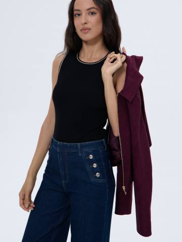 Mohito - Топ із металізованою ниткою - чорний - 413EQ-99X