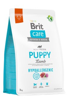 Корм для щенков Brit Care Puppy гипоаллергенный, с ягненком, 3 кг