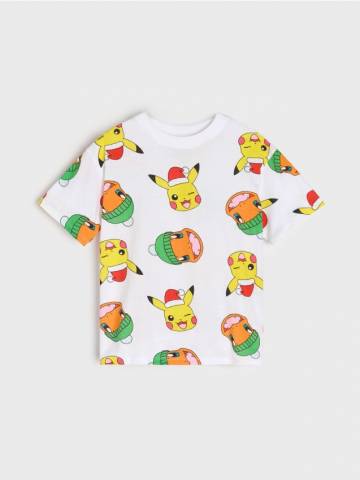 Бавовняна футболка Pokemon - білий Бавовняна футболка Pokemon - білий
