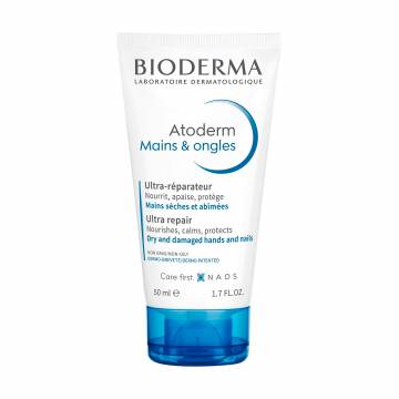 Питательный крем для рук Bioderma Atoderm Mains & ongles Ulra-Nourishing Hand Cream, 50 мл Питательный крем для рук Bioderma Atoderm Mains & ongles Ulra-Nourishing Hand Cream, 50 мл