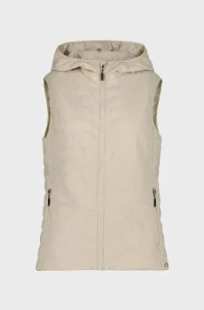 Женский бежевый жилет WATER REPELLENT FIX HOOD Бежевый 38 CMP 35Z5026-P322