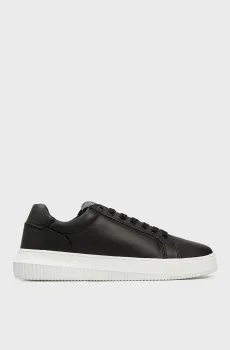 Мужские черные кожаные сникерсы CHUNKY CUPSOLE CLEAN LOW Черный 40 Calvin Klein YM0YM01124
