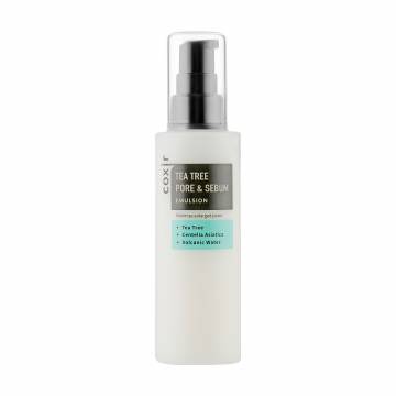 Эмульсия для лица Coxir Tea Tree Pore & Sebum Emulsion с чайным деревом, для жирной кожи, 100 мл Эмульсия для лица Coxir Tea Tree Pore & Sebum Emulsion с чайным деревом, для жирной кожи, 100 мл