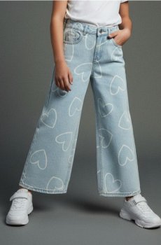 Широкі джинси - синій