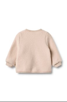 Кардиган из шерсти мериноса для младенцев Wheat