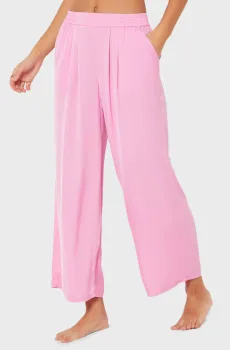 Женские розовые брюки 7/8 JOY Розовый L Etam 6544252