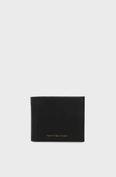 Мужской черный кожаный кошелек SEASONAL MINI Черный ONESIZE Tommy Hilfiger AM0AM14799