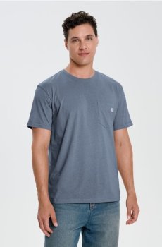 Бавовняна футболка - синій