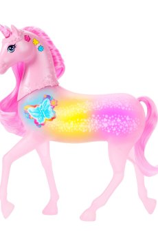 Единорог Barbie Фантастический мир Магия цветов и звуков, от 3 лет, 32.6*30.8*8.2 см (JCP78)