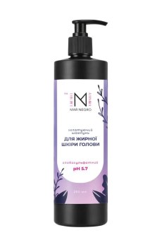 Хелатирующий слабосульфатный шампунь Mar Negro pH 5.7 для жирной кожи головы, 250 мл