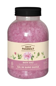 Соль для ванны Green Pharmacy Дамасская роза и белый мускус, 1 кг