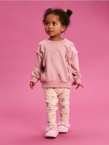 Бавовняні легінси - кремовий