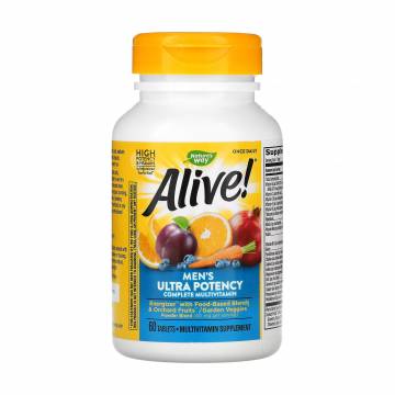 Мультивитамины для мужчин Natures Way Alive! Mens Ultra Potency, 60 таблеток Мультивитамины для мужчин Natures Way Alive! Mens Ultra Potency, 60 таблеток