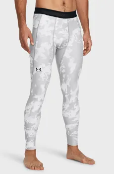 Мужские серые тайтсы UA HG IsoChill Prtd Leggings Серый S Under Armour 1383777-011