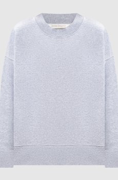 Серый утепленный свитшот с принтом логотипа