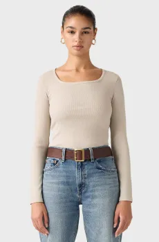 Женский бежевый лонгслив Бежевый S Levi’s® 005IO;0009