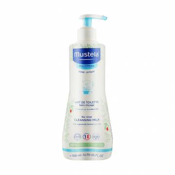 Детское очищающее молочко Mustela No Rinse Cleansing Milk для нормальной кожи тела, 500 мл Детское очищающее молочко Mustela No Rinse Cleansing Milk для нормальной кожи тела, 500 мл