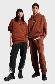 Коричневое худи TJCU ESS HOODIE GARMENT WASH (унисекс) Коричневый XS Tommy Jeans DM0DM17309