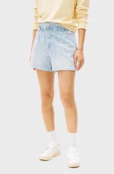 Женские голубые джинсовые шорты в полоску PAPERBAG BI6136 Голубой 26 Tommy Jeans DW0DW20085