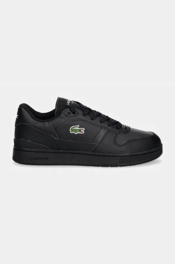 Кожаные кроссовки Lacoste T-Clip Set цвет чёрный 48SMA0031 Кожаные кроссовки Lacoste T-Clip Set цвет чёрный 48SMA0031