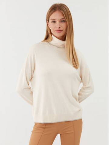 Liu Jo Гольф MF3390 MS49I Écru Regular Fit Liu Jo Гольф MF3390 MS49I Écru Regular Fit