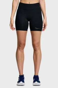 Женские черные велосипедки FORTIFY 6" SHORT Черный L Saucony SAW800451-BK