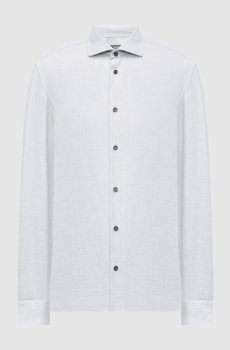 Голубая рубашка из хлопка