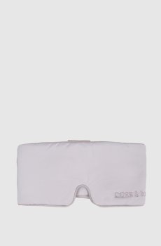 Серая охлаждающая маска для сна с логотипом