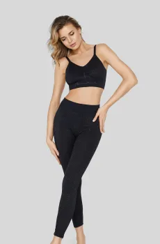 Женские черные леггинсы Черный 36 MARC&ANDRE W23-1099-LGO-SZ