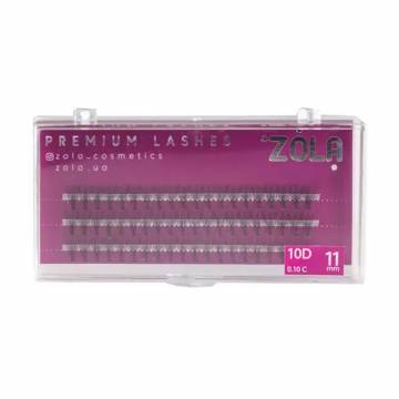 Накладные ресницы пучковые Zola Premium Lashes 10D, C 0.10, 11 мм Накладные ресницы пучковые Zola Premium Lashes 10D, C 0.10, 11 мм