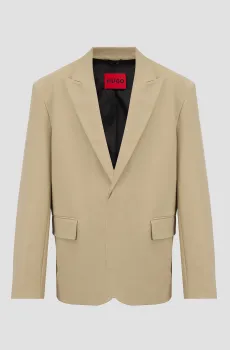 Мужской бежевый пиджак Бежевый 52 HUGO 50532941;285