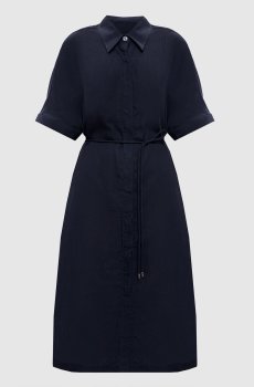 Синее платье-рубашка LINAI