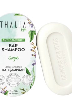 Твeрдый шампунь против перхоти Thalia Life Anti-Dandruff Bar Shampoo с шалфеем, 115 г