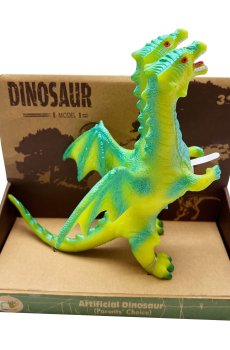 Детская игрушка Bibi Toys Дракон двухголовый, коллекция 1, со звуком, от 3 лет, 25 см (762237BT-02)