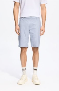 Reserved - Шорти carrot fit - блідо-блакитний - 9432N-05M