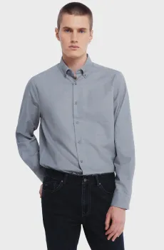 Мужская серая рубашка Серый L SPRINGFIELD 1502915