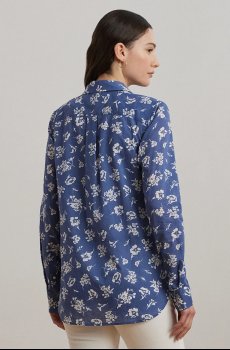 Хлопковая рубашка Lauren Ralph Lauren