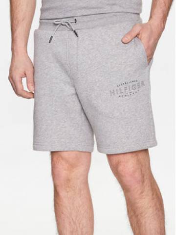 Tommy Hilfiger Спортивні шорти Curve Logo MW0MW30014 Сірий Regular Fit Tommy Hilfiger Спортивні шорти Curve Logo MW0MW30014 Сірий Regular Fit